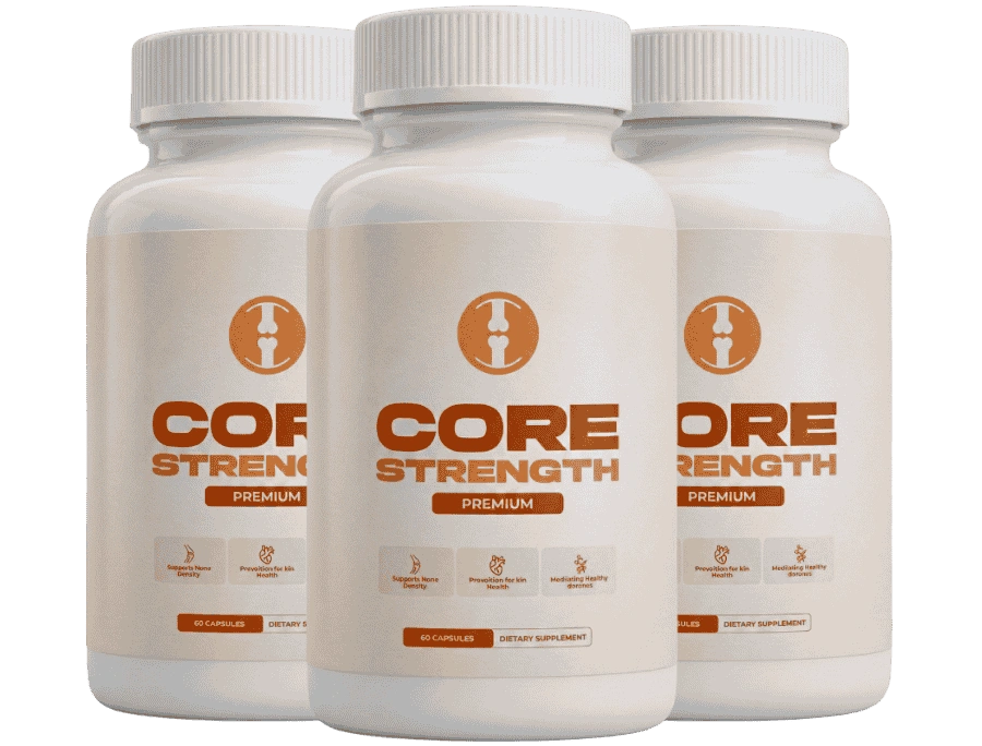 Three CoreStrength joint support bottles — 3-bottle package with free shipping